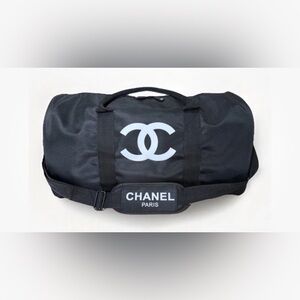 NEW CC Beaute GWP / VIP Novelty Black Travel Sport Weekender Duffle Bag